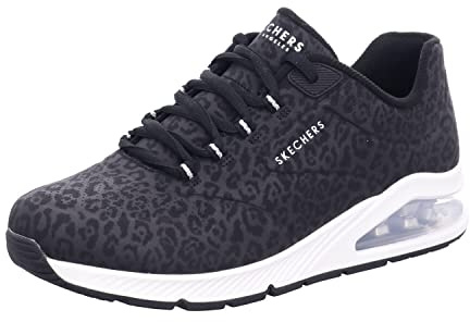 Skechers Uno 2 - In-kat-neato, Scarpe da Ginnastica Basse Donna, Nero 01, 38 EU
