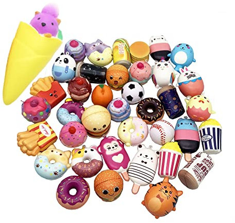 30 Random Squishy Antistress Kawaii Scuisci Piccoli Spremere Giocattolo Squisci Stress Relief Anti Originali Animales 30 Assortiti Slow Rising Gadgets ball