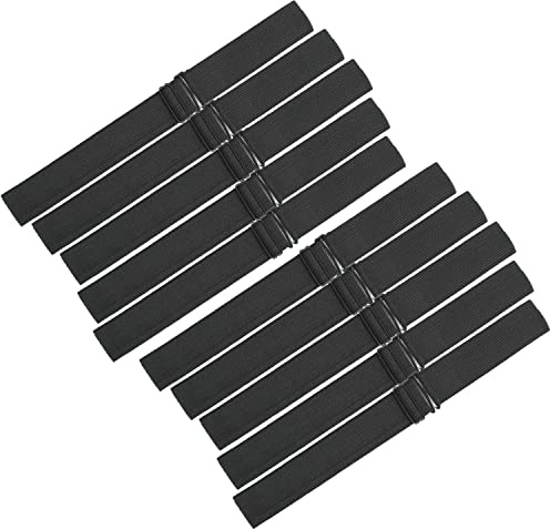 JIUSERLU Adjustable Straps For Wigs And Making Wigs，Adjustable Wig Bands (Black, 1.18‘’ x 10pcs)