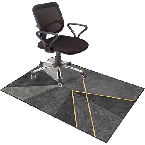EYZO Bodenschutzmatte für Hartböden, Bürostuhl Unterlage Boden Gaming Bodenmatte Schreibtischstuhl, Bodenschutz Gut für Schreibtische, Gaming-Stuhl, Büro und Zuhause, Schützt Böden 120 × 160 cm