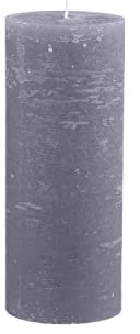 Chic Antique Macon rustikale Stumpenkerze Kerze Antik Altarkerzen 100% Paraffin Lange Brenndauer (Stone, 25x10 cm)