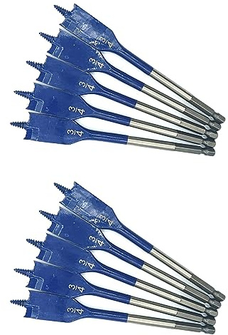 TJPoto Pack of 10# DSB1009B 3/4 in. x 6 in. Spade Bits Bulk Replacement Part new