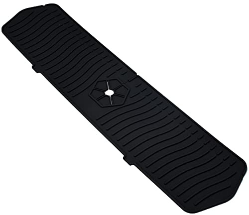 Petyoung - Protezione Paraschizzi per Lavello da Cucina da 61 cm, Tappetino in Silicone per Rubinetto, Protezione per Manico del Rubinetto, Vassoio Antigoccia, Tappetino di Drenaggio per Piano di