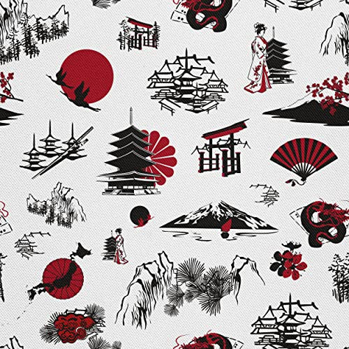 HEKO PANELS Oxford-Stoff Wasserdichte Meterware Canvas-Stoff Polyester Stoff Zum Nähen Nähstoffe Dekostoffe Wasserabweisend Blickdicht Japan 1 Meter 155 x 100 cm