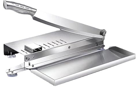ZAIED Cortadora Carne Cortadora De Huesos,Guillotina Corte Multifuncional,Rebanadora Manual PequeñA para El Hogar,Cortadora De Costillas Carne Congelada,Frutas Y Verduras,L