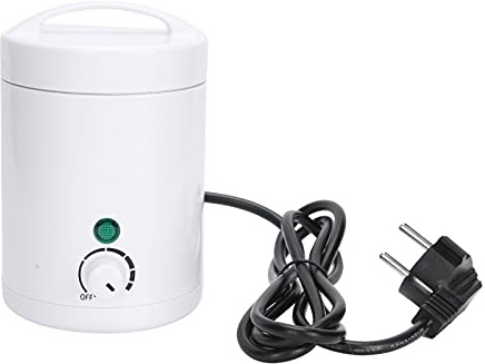 Yosoo Health Gear Tragbarer Wachswärmer Mini 40W Regelbar, 2 STK. | Schnelles Aufheizen für Wachsperlen, Stufenloser Drehregler, Haarentferner für Gesicht Körper Bikinizone, Weiß