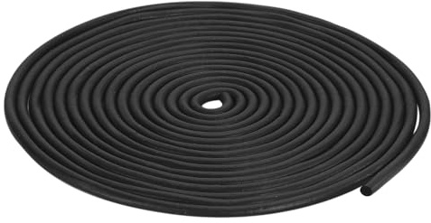 QUARKZMAN Bande d'Étanchéité en Mousse Caoutchouc, Diamètre de 4 mm (5/32) et Longueur de 7,5 Mètres (24,61 Pieds) en Caoutchouc EPDM Rond pour Joints DIY, Entrepôt, Tampons, Artisanat
