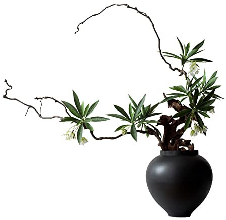 Künstlicher Bonsai-Baum Künstliche Bonsai-Pflanzen for den Innenbereich mit Vase, dekorative Blumen-Bonsai-künstliche Pflanzen und Blumen for Heimbüro-Schreibtischdekorationen Bonsai Kunstpflanze ( Co
