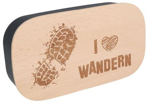 Spruchreif | Lunchbox mit gravierten Frühstücksbrettchen | Lunchbox Kunststoff | Brotdosen | Outdoor Geschenke | Geschenke für Wanderer