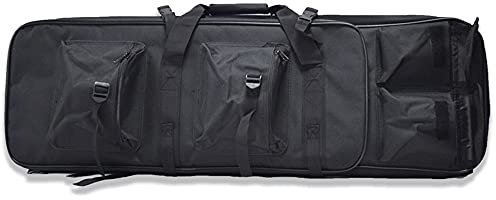 ANSNOW Gewehrkoffer, Taktische Waffentasche, Gewehrkoffer, Schrotflinte, Airsoft-Koffer, Aufbewahrung, Taktische Gewehrtasche, Angelruten-Tasche, Rucksack,E, Waffenkoffer, Integrierteren- Und Magazi