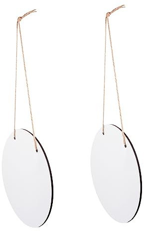 NUOBESTY 2stücke Sublimations-holzschilder Wärmeübertragungs-blanko-schild Diy Handwerk Holz Plaques Innen Und Außenbereich Geeignet