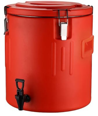 Generisch Heiß- und Kaltspender mit Wasserhahn, 10L/20L/30L/40L Isolierter Getränkespender, Thermobehälter delstahl-Isoliereimer mit Grifft, Thermobehälter(10L)