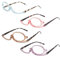 Hocklliy Make up Glasses 4PCS Makeup Glasses,Magnifying Makeup Glasses,Ladies Magnifying Rotatable Single Lens,Rotation Folding Cosmetic Eyeglasses Make up Tools for Women - 2.0