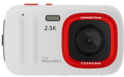Digitalkamera, bärbar barnkamera, 72 mp digitalkamera, kompakt professionell kamera, liten kamera för barn, kamera för fotografering och video — perfekt för barn och vuxna, med 72 mp upplösning