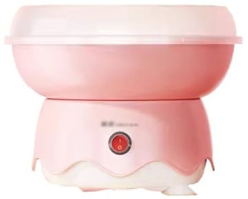 WANGHAI-666 Machines à Barbe à Papa Machine à Barbe à Papa, Petite Mini Machine à Barbe à Papa entièrement Automatique, Faite Maison, Fleur de Coton, Sucre coloré, Jouet Machines à Barbe à Papa(Pink)