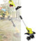 ZephyrGlow Motoazada con batería, Iones de Li - regulación de Velocidad, Cuchilla escarificadora, Agarre Adicional, para jardinería y césped,TL-04