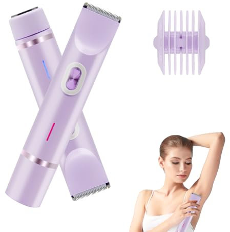 Horuili® Recargable Recortador de Bikini de Doble Cabezal para Mujeres y Hombres - Afeitadora Íntima para Piel Suave - Depiladora Eléctrica de la Línea del Bikini para Zonas Sensibleseil