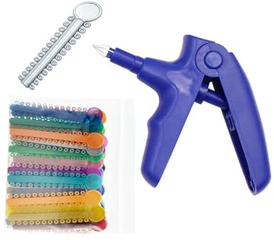 Wzong Set di fasce ortodontiche per legatura, 41 pezzi, blu