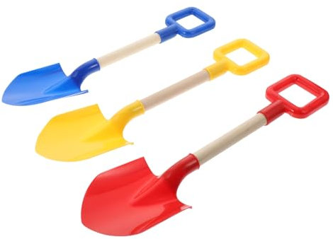 KONTONTY 3 Pièces Pelle de Sable pour Garçon Fille Rouge pour Bac à Sable et Activités Extérieures Stimule Créativité et Motricité