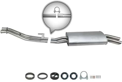 Ferroz Export Ersatz für Endschalldämpfer für BMW 320i 325i 325e 85-90 Stufenheck/CABRIO/TOURING Auspuff