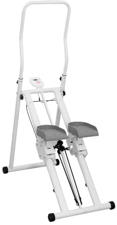 Vertikaler Kletterstepper für Ganzkörpertraining Heimtrainer mit LCD-Display Kalorienmesser Knie-schonend Fitnessgerät für Zuhause Faltbar Belastbar bis 150 kg