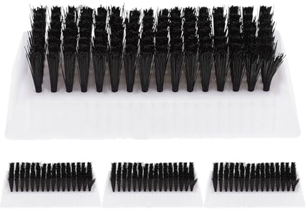 Cabilock 4pezzi Spazzola per Unghie Due Lati con Impugnatura Ergonomica Setole Fini e Ruvide per Pulizia di Unghie Mani e Piedi Resistente ad Alta Temperatura per Uso Quotidiano e Igiene