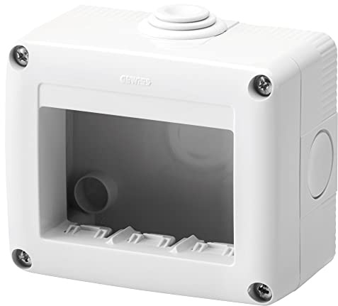 Gewiss GW27003 Contenitore Per Apparecchi System 3 Posti Grigio RAL 7035 IP40