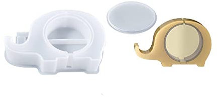 Yalulu Spardose Harzform Epoxidharz Form, Sparschwein Silikonform Gießform, Box Harz Silikon Formen Gießformen für DIY Handwerk Geschenk (Elefanten)