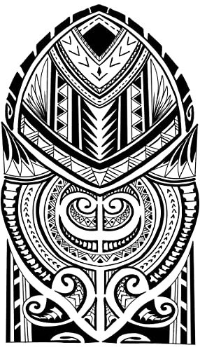 Temporäre tattoos Maori Arm - 1 Blatt von Fake tattoos | Maori Tätowierung | Schwarz | Maori Klebetattoos, Herren - TATTOO YOUR STYLE