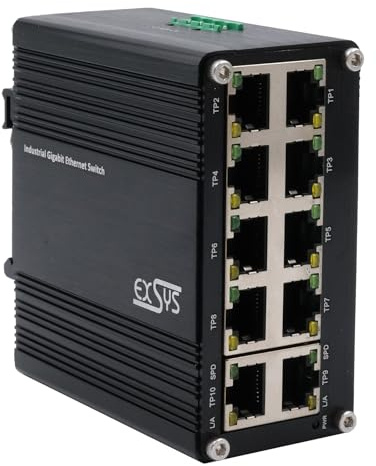 Exsys EX-62025 10-Port Ind. Ethernet Switch