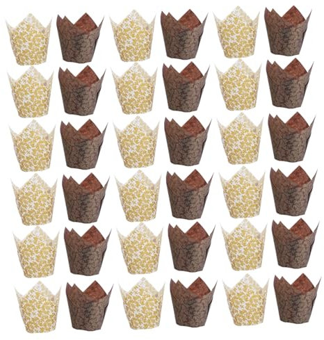 FUNOMOCYA Backpapier Für Muffins 100st Umstandskleider Für Die Babyparty Hochzeitspapier Backpapier Liner Kuchen Bierbeständige Muffinformen