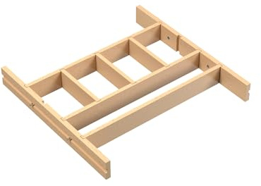 REV-A-SHELF Wood Shallow Drawer Divider Insert - 24 Cabinet