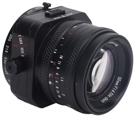 Obiettivo per Fotocamera con Cornice APS-C F1.4 da 50 Mm, Obiettivo con Apertura Ampia con Messa a Fuoco Manuale per Porta M4/3, Obiettivo Tilt per Fotocamera G1 G2,
