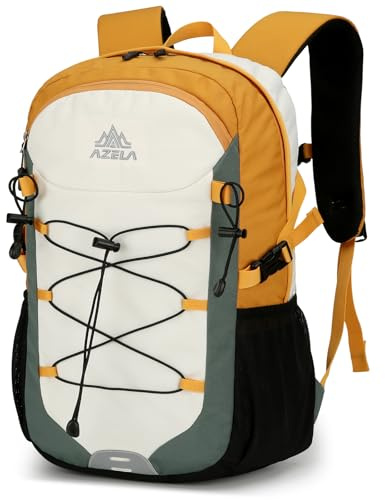 Outplea 20L Hiking Backpack Waterproof for Men Women, Lightweight Small Outdoor Backpack for Walking Climbing, Casual Daypack for Work School Travel, Green