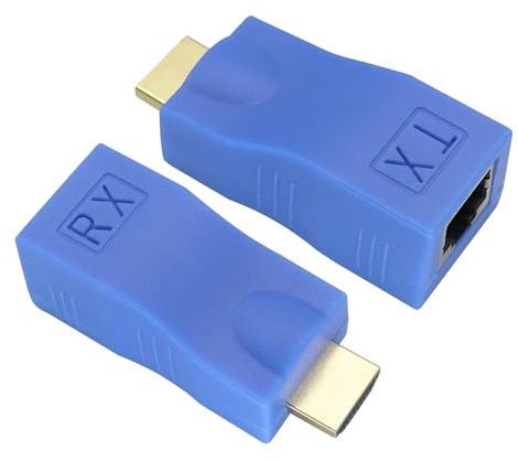 Generico Transmisor de Audio Adaptador - Extensor de vídeo HD - Alcance 30 metros para PC Laptop Casa Aula