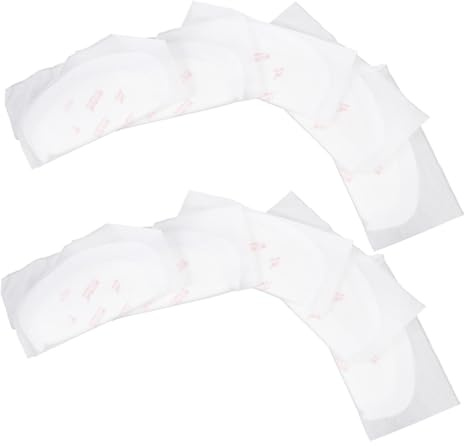 FRCOLOR Disposable Nursing Pads White 50pcs Non-Woven Fabric Breast Cushions, Dry and Comfortable Breast Pads for Breastfeeding Mothers Suitable for Daily Use