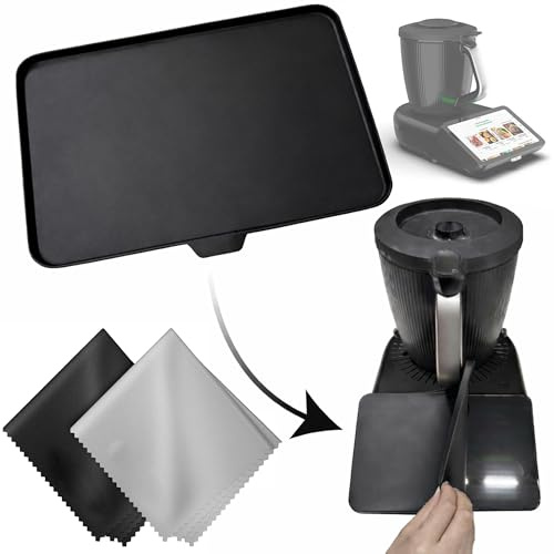 COPERCHIO PROTEZIONE COPERCHIO COVER SCHERMO IN SILICONE MORBIDO | ANTIgraffio e ANTIURTO ASSORBENTE | PROTEZIONE TOTALE | RICAMBIO COMPATIBILE ROBOT CUCINA TERMOMIX TM7 + 2 CHIFFONI MICROFIBRA