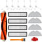 Kit accessori per Dreame D9 Aspirapolvere parti, include 1 spazzola principale, 6 spazzola laterale, 4 filtri, 4 panno mocio, 2 spazzole di pulizia