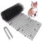 Cat Scat Mat With Spikes 200 * 28 cm Cat Repellent Mat with Spikes Pet Deterrent Net Anti Cat Mat Gardening Plastic Cat Scat Mat with 8 U-Shaped Pegs for Wild Animal Outdoor Garden Plants