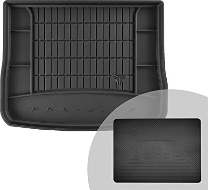 FROGUM ProLine 3D Gummimatte Exklusive Auto Kofferraummatte Kofferraumwanne für Volkswagen Tiguan I 2007-2016 | Bequemer Organiser | Die höchsten Kanten