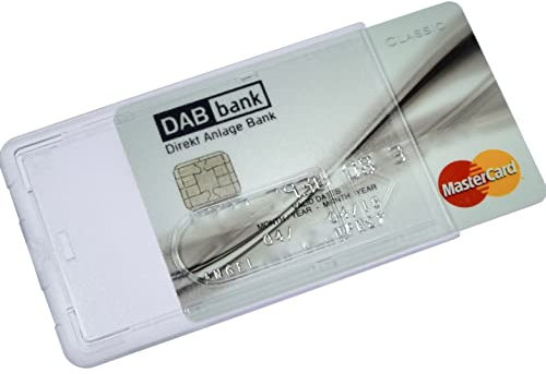orgaexpert Kartenhülle Extra Stabil Schutzhülle für Kreditkarten, Ausweise etc. (Transparent)