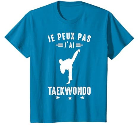 Je peux pas j'ai Taekwondo Dojo Art Martial coach Drôle T-Shirt
