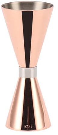 Barkeeper Shot Measure, Alcohol Measurement Tool, Cocktail Jigger Double Ended 304 Stainless Steel, Cocktail Shot Measure, Alcohol Measuring Cup with Scale for Home Party (Pink)