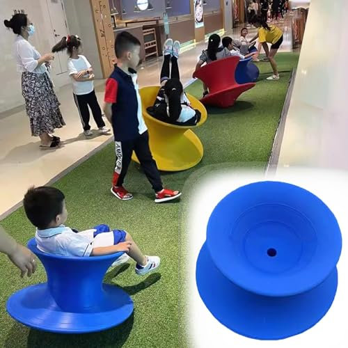 Chaise Pivotante Tumbler Form Chair Swivel Gyro Spun Chair, Commercial Home 360° Spins Stool, Siège Rotatif pour Enfants Autistes, Fauteuil Inclinable D'intérieur et D'extérieur pour Le Camping (Colo
