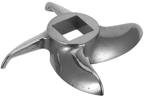 HOLIDYOYO Lame Acier Inoxydable Pour Hachoir à Viande Remplacement Avec Trou Carré De Pouce Couteau De Découpe Pour Hachoir De Accessoire Pratique Pour Cuisine Et Fabrication De Saucisses