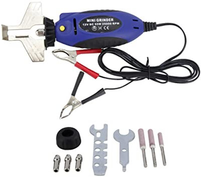 KITANDOVE Mini Affilatrice Elettrica 12v Macchina Per Affilare Le Catene Set Di Affilatrici Con Chiave E Pietra Abrasiva Strumento Portatile Per Affilatura Manuale
