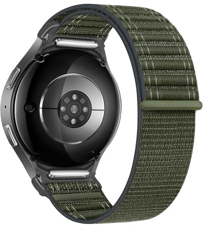Geflochtenes Armbänder für Samsung Galaxy Watch 7 6 5 4 FE Armband 40mm 44mm/6&4 Classic 43mm 47mm 42mm 46mm/5Pro 45mm Herren Damen,Ein Klick Nylon Stoffband Sport Band für Galaxy Watch Ultra 7 6 5 4