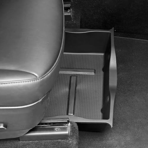 EYPINS Under Seat Stroage Organizer for Tesla Moder Y - 2PCS TPE Large Capicity Hidden Stroage Box, Underseat Stroage Organizer Box for Telsa Model Y Accessories 2024 2023 2022 2021 2020