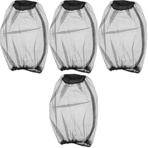 POPETPOP 4 Ensembles Chapeau De Moustique Chapeau Pliable Bonnet De Chasse Moustiquaire De Pêche Anti-Insectes Filet À Mailles Alimentation Extérieure Filets Engrener Black 4 Pièces * 4