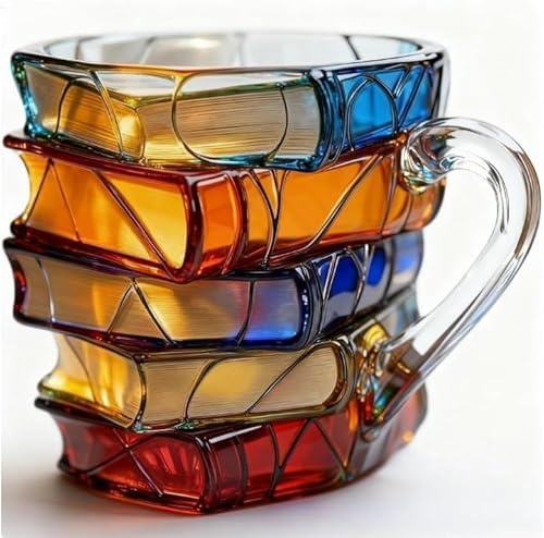 Taza De Libro Pintado, Diseño De Lectura De Libros En 3D, Taza De Café Vintage, Vajilla Estética De Resina Para Colección De Estudio, Librería, Amantes De La Literatura, Cocina Y Hogar, Tazas De Café